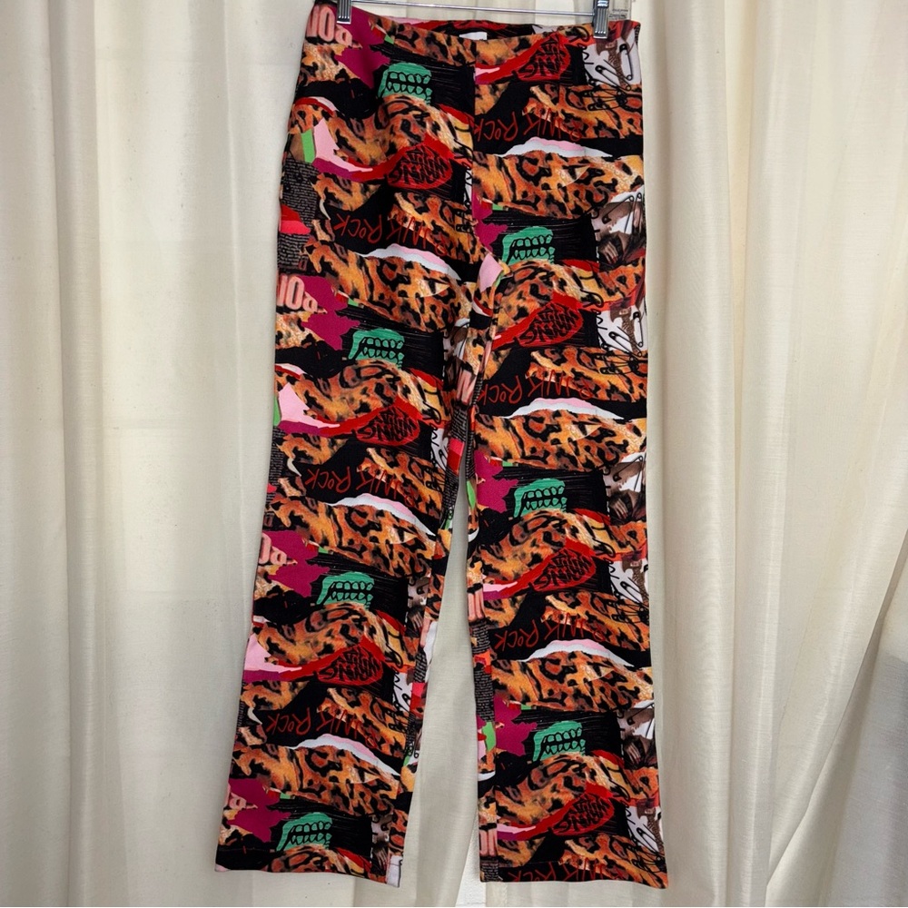 Princess Polly Main Stage Punk Rock Wrong Way Low Rise Wide Leg Pants
